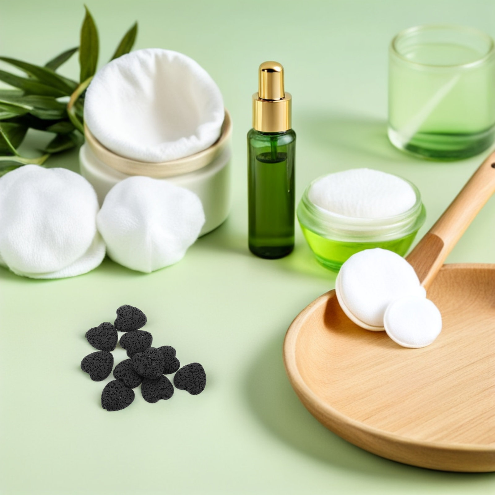 Home Fragrance Oil - 20Pcs 하트 화산 용암석 에센셜 오일