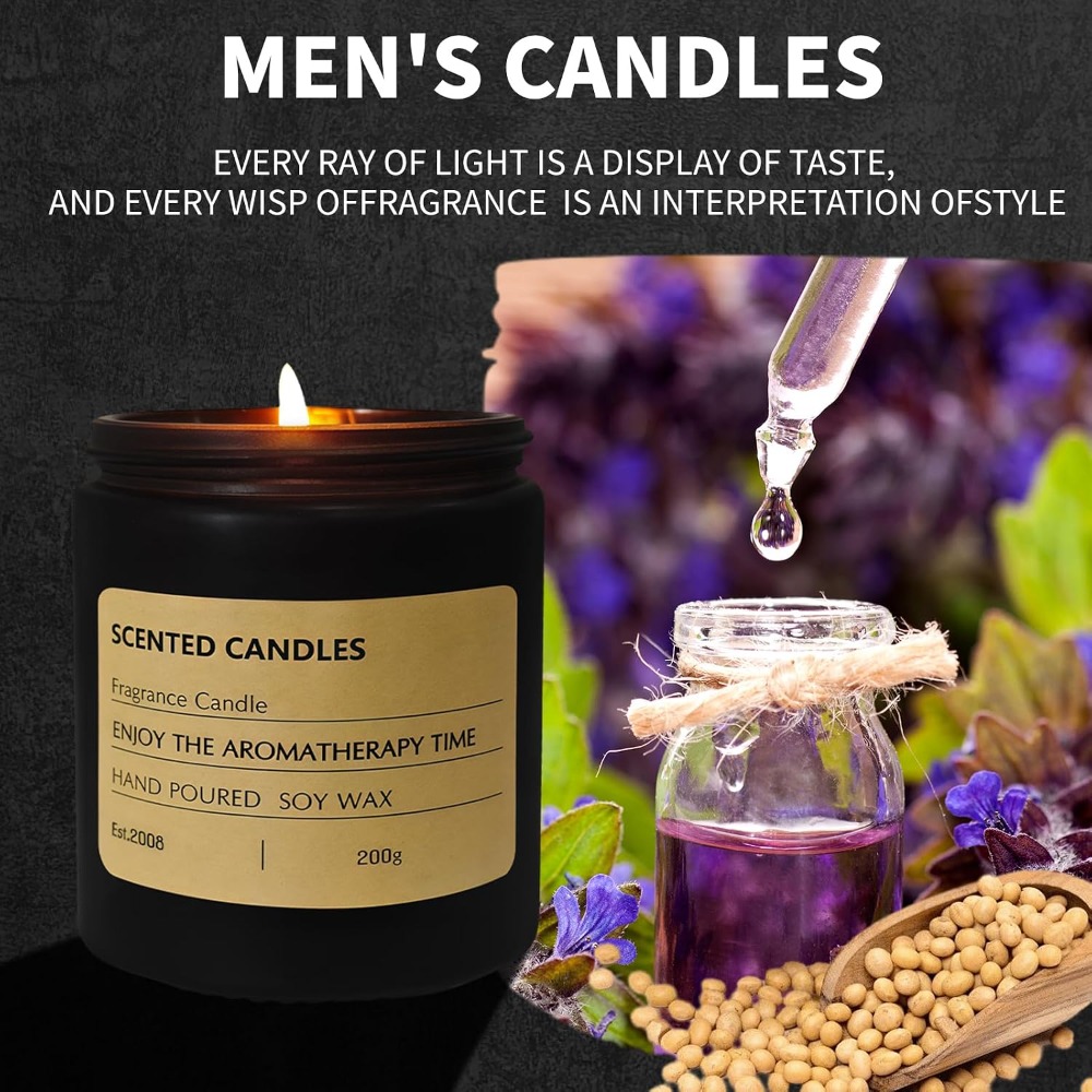 Home Fragrance Gift Set Sale - 남성용 라벤더 향 소이 캔들 세트,