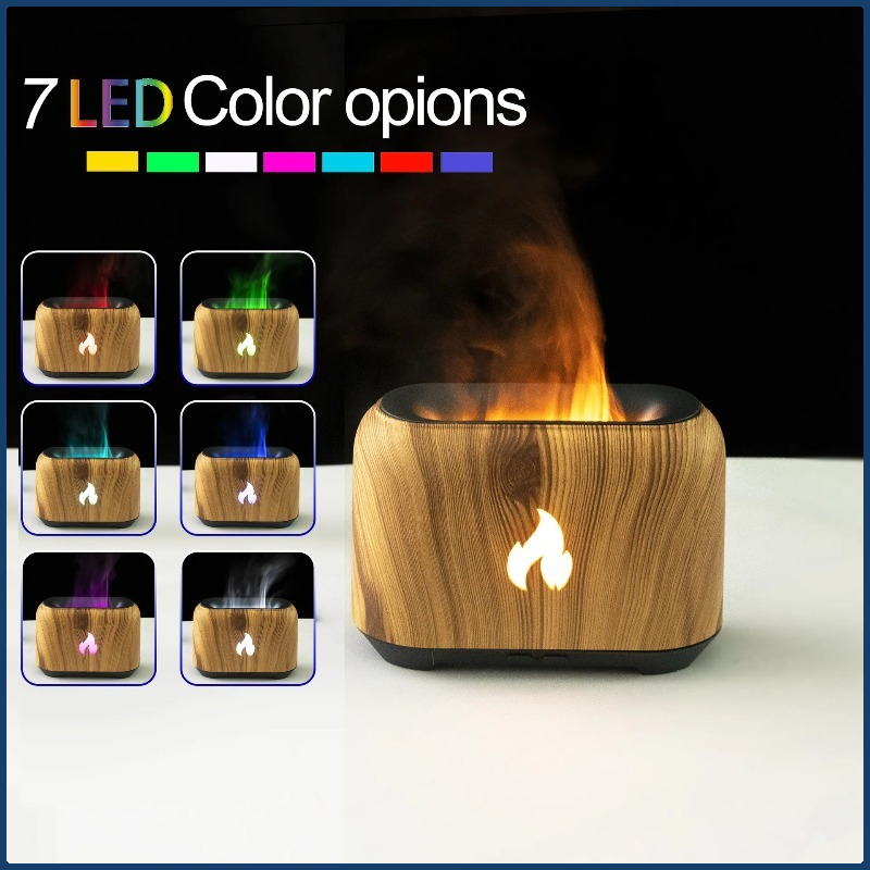 Home Fragrance Plug In - 새로운 7가지 색상의 시뮬레이션 불꽃 디퓨저
