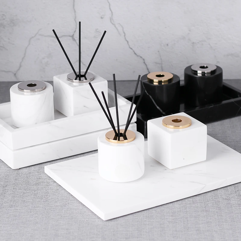 대리석 아로마테라피 병 무화염 향수병 고급스러운 거실  - Home Fragrance Organic 리뷰 및 가격