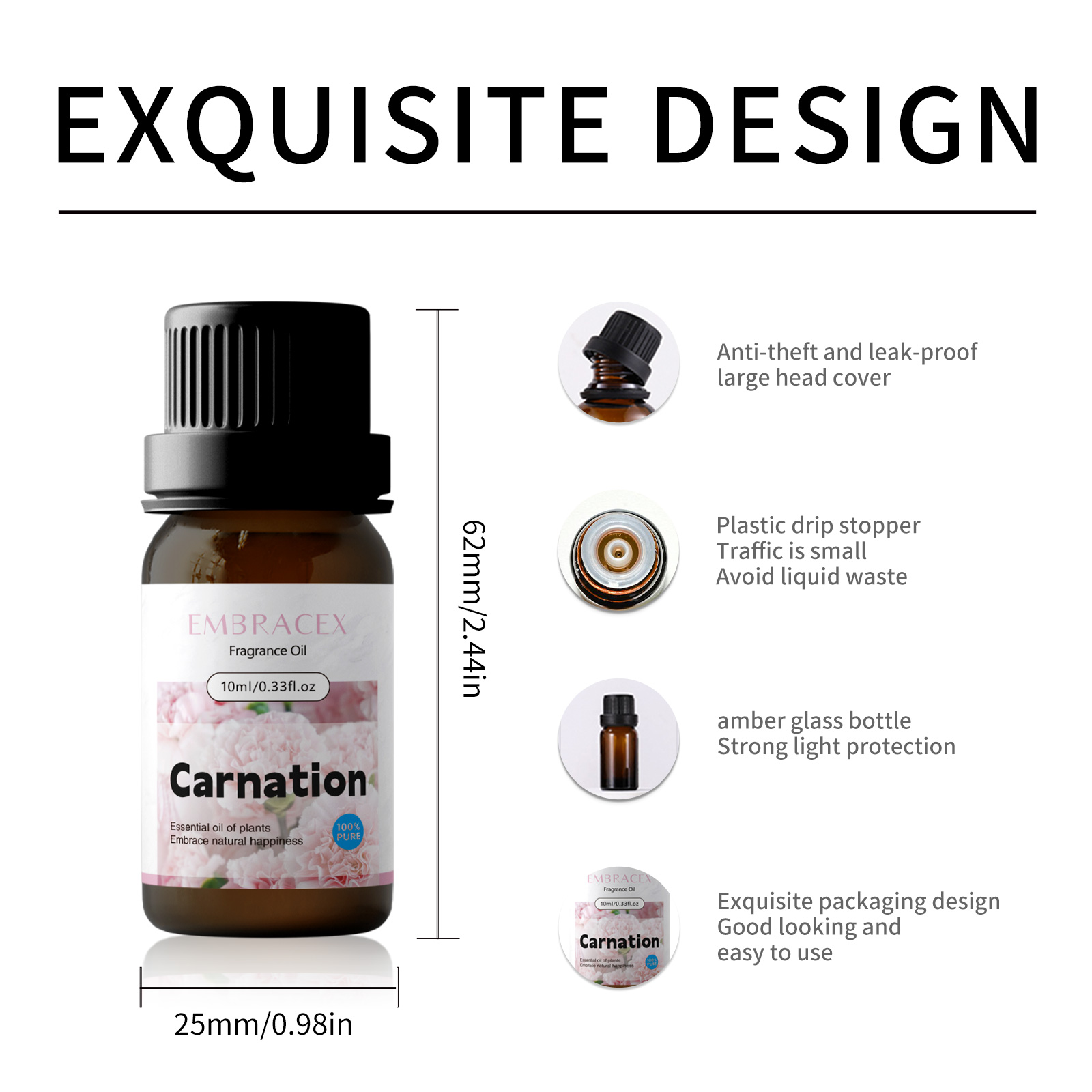 10ml 카네이션 에센셜 오일 꽃향기 에센셜 오일 가습 - Home Fragrance Oil 리뷰 및 가격