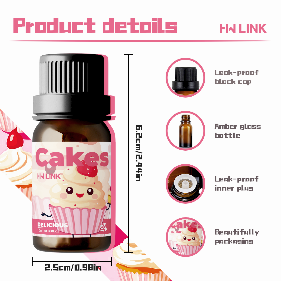 10ml 케이크 에센셜 오일 양초 만들기, 아로마테라피 - Home Fragrance Oil 리뷰 및 가격