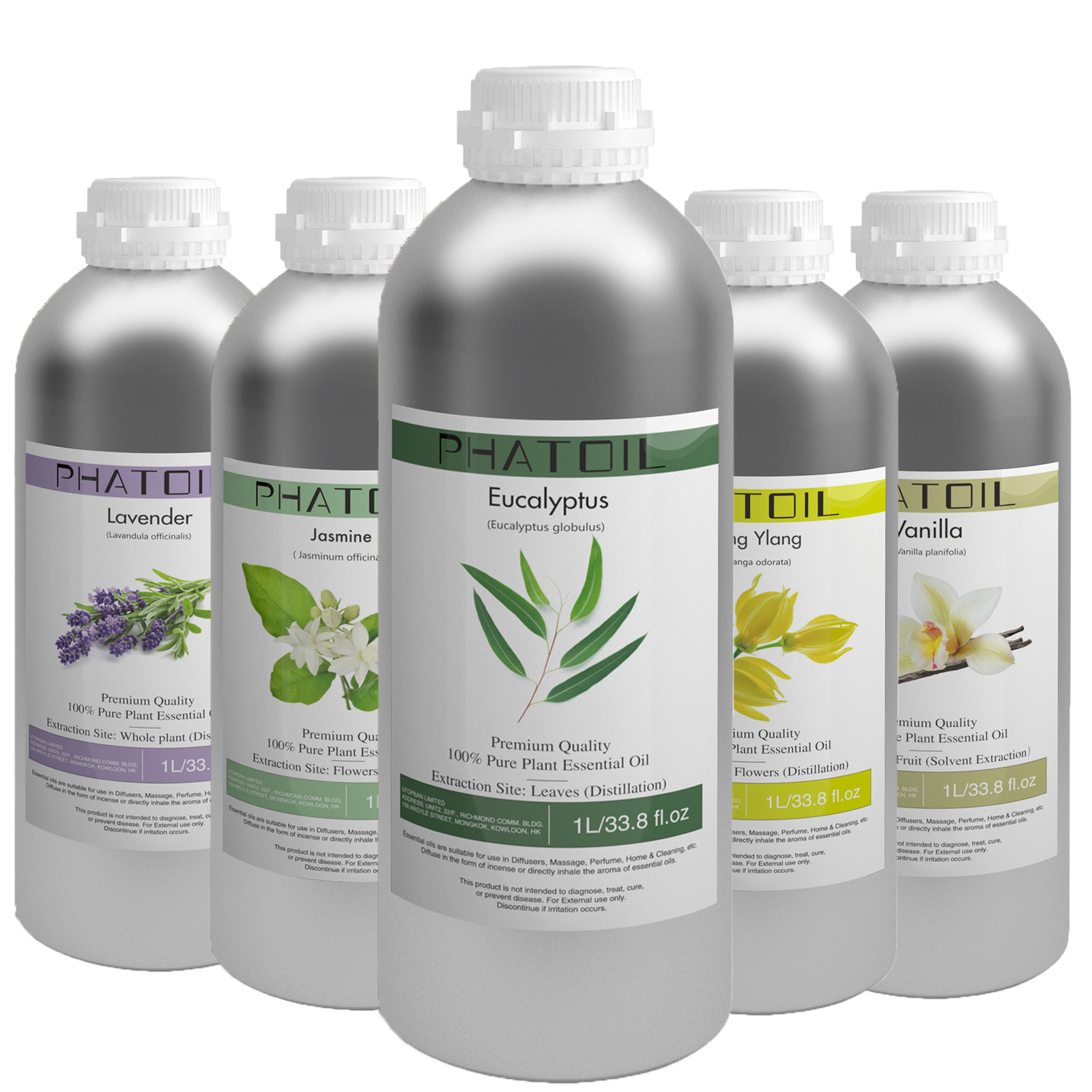PHATOIL 1000ml 천연 아로마 테라피 에센셜  - Home Fragrance Eucalyptus 리뷰 및 가격