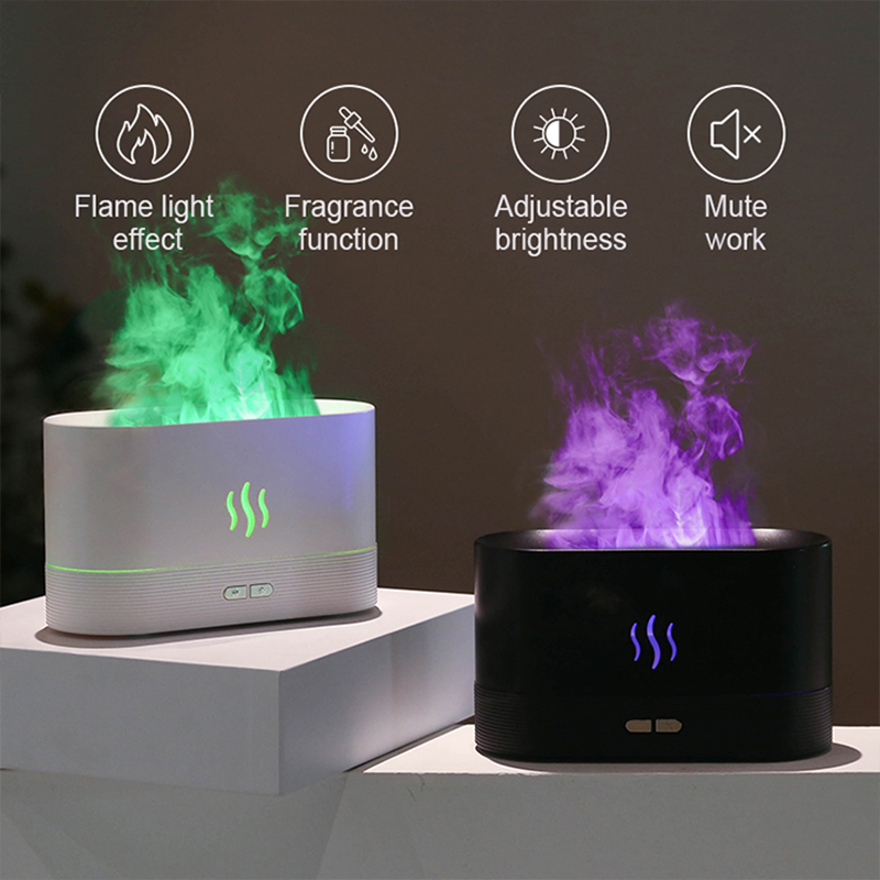 USB 데스크탑 불꽃 아로마 디퓨저 가습기 7색 시뮬레 - Home Fragrance Diffuser Oil 리뷰 및 가격
