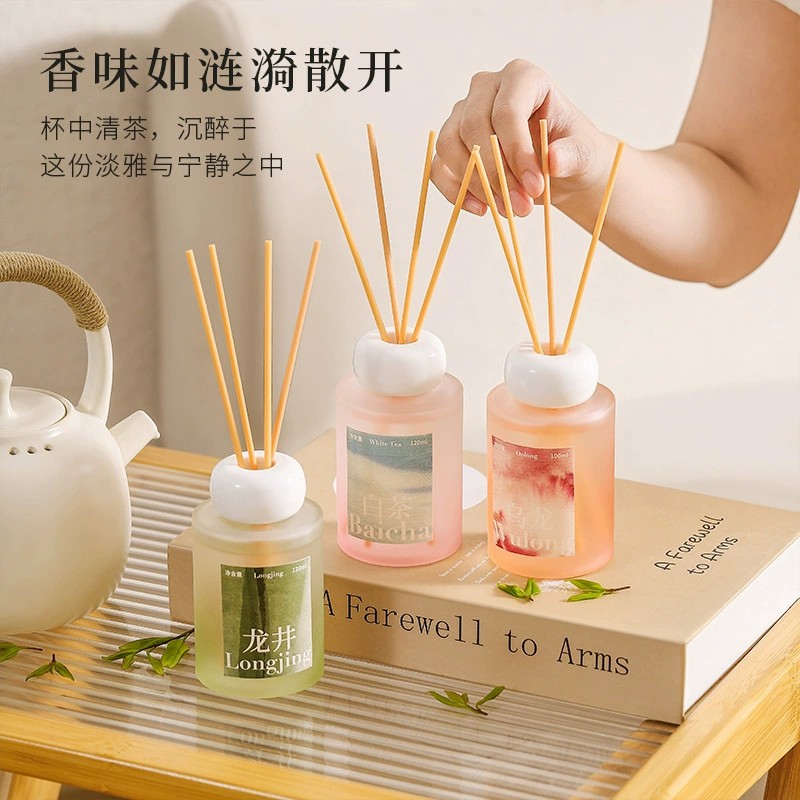 핫세일 120ml 무화염 리드 디퓨저 세트, 천연 향  - Home Fragrance Gift Set Sale 리뷰 및 가격